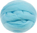 JeogYong Needle Felting Wool, 7.05oz Wool Roving Chunky Wool Yarn, Aqua Blue by JeogYong