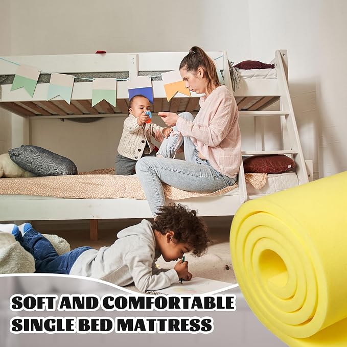 Amylove 1 Pack Polyurethane Foam 1/2" x 24" x 72" High Density Cushion - Image 8
