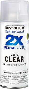 Rust-Oleum Painter's Touch 2X Ultra Cover Spray Paint, Matte Clear | Indoor and by Rust-Oleum