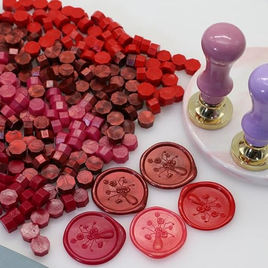 300 Pcs Wax Seal Beads Wine Red, Atopbb Premium Sealing Wax Beads - Image 3