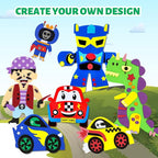 VKPI 4 Pieces EVA Foam Art Crafts Gift Kit, Creative Make Your Own Dinosaurs - Image 6