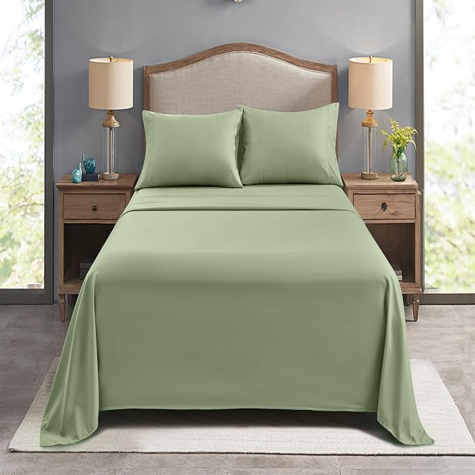FreshCulture Queen Flat Sheets Only, Soft Microfiber Bedding Sheets - Image 7