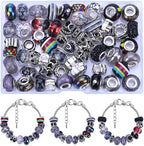 European Large Hole Spacer Charm Beads - Image 2