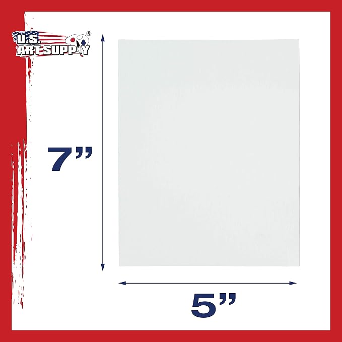 U.S. Art Supply 5 X 7 Inch Art Canvas Board Panels 96 Pack - Image 3