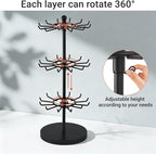 Mkono Bracelet Holder Gold Metal Rotating Bracelet Display Stand 3 Tier Jewelry - Image 4