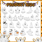 100 Pcs Halloween Ghost Charms Glow in the Dark Halloween Alloy Charms Ghost - Image 2