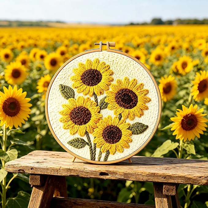 INFUNLY Sunflower Punch Needle Kit - Image 6