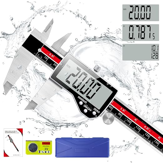 Digital Caliper Electronic Caliper Measuring Tool Precision Digital Vernier by Qfun