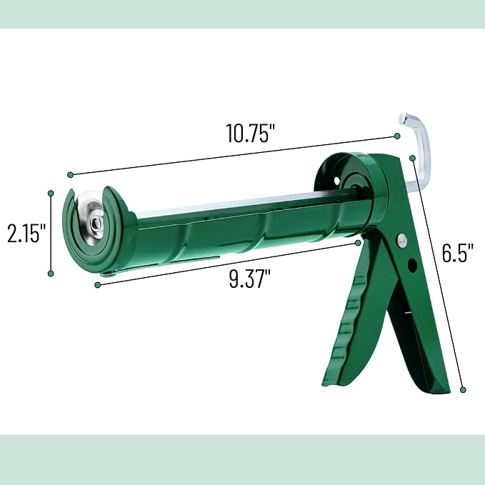 Bates- Caulking Silicone Gun, 10:1 Thrust Ratio, Hand Caulking Guns, No Drip - Image 2