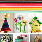 BUYGOO 60Pcs Stiff Felt Fabric Sheets, 12 x 12 inches Assorted Felt Sheets - Image 6