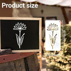 50PCS Flower Stencils for Painting, Small Botanical Stencils for Crafts Reusable - Image 6