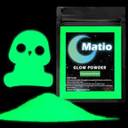 Matio Glow in The Dark Pigment Powder, 15g/0.5oz Fluorescent Green Pigments | by Matio