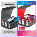 UAONO Card Storage Box for Trading Cards, 1800+ Commander Deck Box for MTG - Image 6