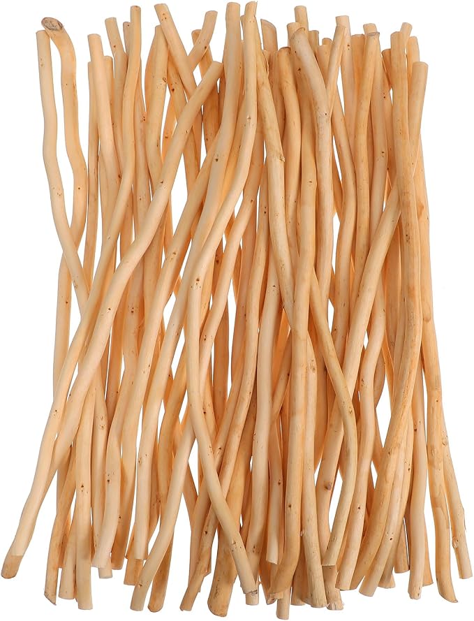 Natural Wood Sticks, Photo Props Home Decor and Party Displays by Toyvian