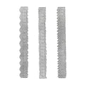 3PCS Irregular Edges Ruler Stainless Steel Paper Tearing Ruler Wavy Line by Hilsayum