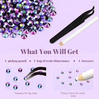 1500PCS 6mm Resin Jelly Rhinestones in Bulk, Bedazzling Flatback Crystals - Image 6