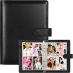 A5 Kpop Photocard Binder with 30 Pack 4-Pocket Card Pages, 6 Ring A5 Binder by WITHYU