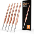 Nicpro Detail Paint Brushes 5 PCS Aesthetic Extreme Fine Tip 10/0 Professional by Nicpro