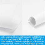 PATIKIL 30Sheets White EVA Glitter Foam Sheet 11.8 x 7.9 Inch 2mm Thick - Image 5