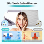 DUMOS Cervical Neck Pillow for Sleeping, Cooling Ergonomic Memory Foam Pillow - Image 3