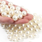 80pcs Creamy White 14mm Pearl Beads by chuyau