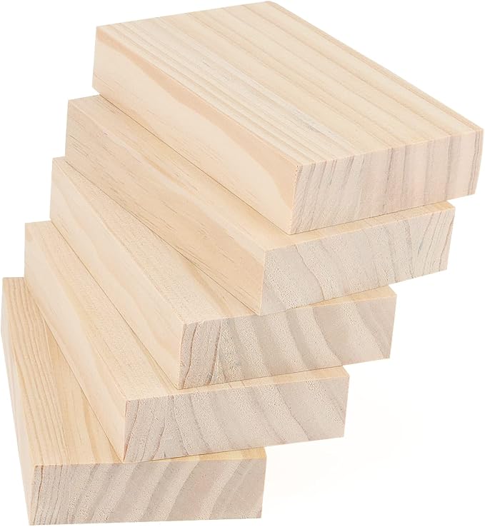 LEXININ 10 PCS Unfinished Wood Blocks, Whittling Blocks - Image 6