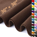 XSEINO Chocolate Brown Large Felt Fabric 36" X 36 ", 1.4 mm Thick Soft Felt by XSEINOiscreating%EF%BC%81