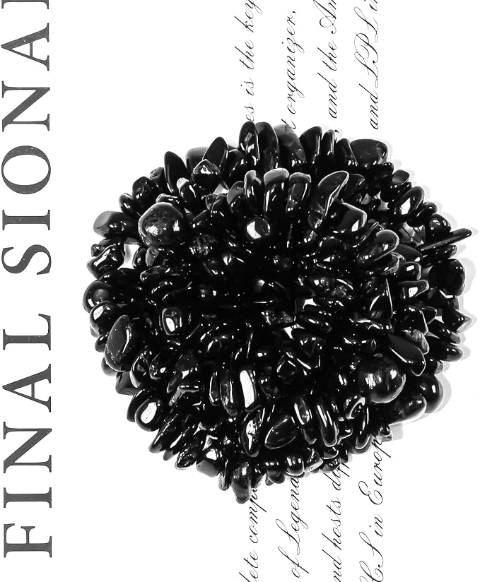 260pcs Natural Black Tourmaline Crystal Beads Chips 5mm to 8mm Irregular - Image 2