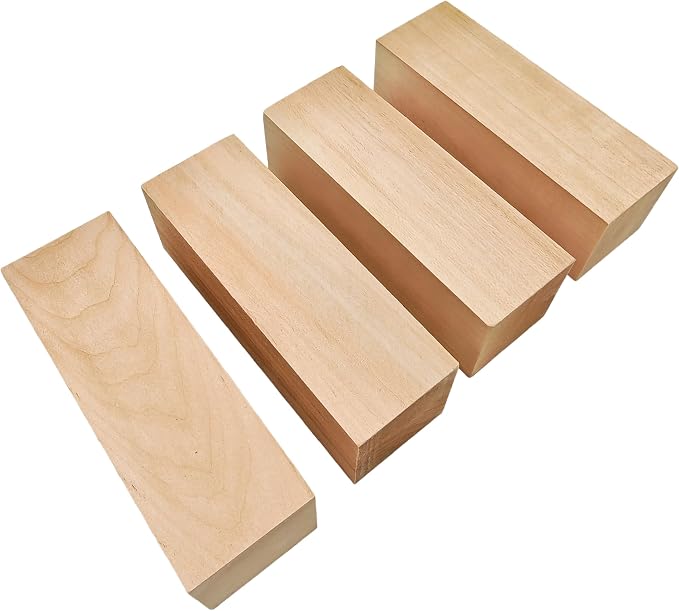4Pcs Unfinished Basswood Blocks-2x2x6 Inch Rectangular Linden Wood Blocks - Image 7
