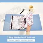 Custom Cute Bows Pink Pencil Pouch - Image 4