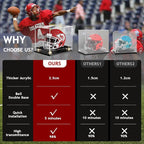 Mini Football Helmet Display Case Self-Assembly Dustproof Acrylic Display Case - Image 2