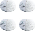 Cotton Hobby Yarn for Amigurumi Crochet | 1.76 oz / 180 yds, 60% Cotton 40% by buvemu