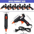 Zhengmy 6 Pcs Mini Glue Gun Crafts Hot Melt Guns Low Temp Glue - Image 3