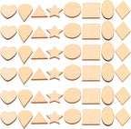 TIDTALEO Unfinished Wood Shapes DIY Craft Kit 38g Set Natural Wooden Water Drop by TIDTALEO