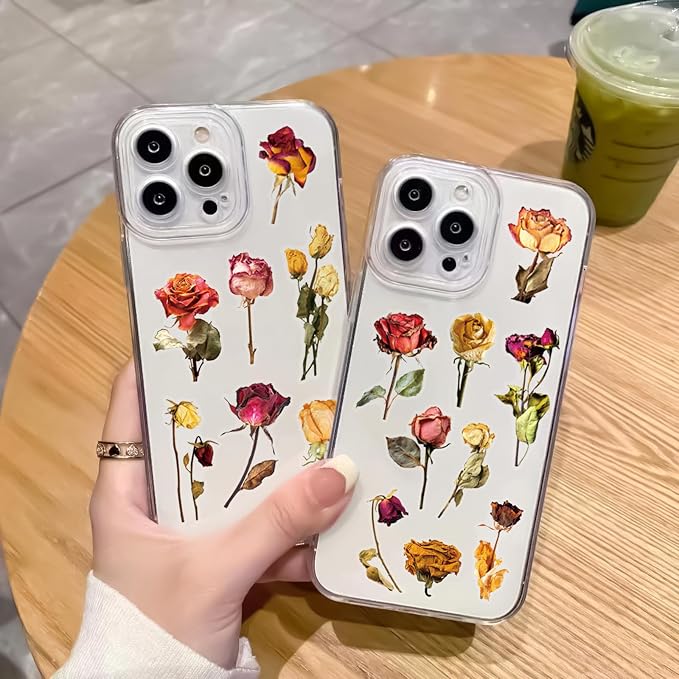 Transparent Flora Scrapbook Stickers Aesthetic Flowers Stickers | Transparent & - Image 5