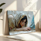 Jesus Heals The Girl Wall Art Woman Touches the Hem of Jesus' Skirt Canvas - Image 5