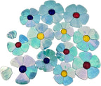 Esweny 12 Flower Stained Glass Mosaic Tiles by Esweny