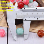 100pcs 14mm Acrylic Mix Color Pop Spring Beads Large Holle - Image 3