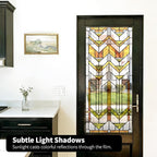 Faux Stained Glass Effect Transparent Window Film, Decorative Window Cling - Image 6
