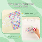 HTVRONT Plaid HTV Heat Transfer Vinyl - Image 4