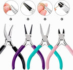 URSKYTOUS 4Pcs Jewelry Pliers Set Jewelry Making Pliers Tools Kit Include - Image 6