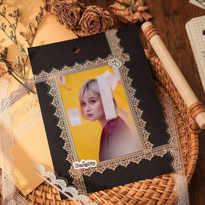 40 Pcs Transparent Lace Stickers - Image 6