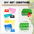 Faccito Gel Printing Plate Kit 8x10 & 5x7 Complete Beginner Gelli Plate Starter - Image 3