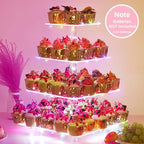 YestBuy 4-Tier Acrylic Cupcake Stand - Image 4