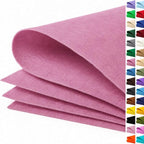 Dusty Pink Large Felt Fabric 36" x 36", 1mm Stiff Felt Sheet, Nonwoven Fabric by ZANEXIR