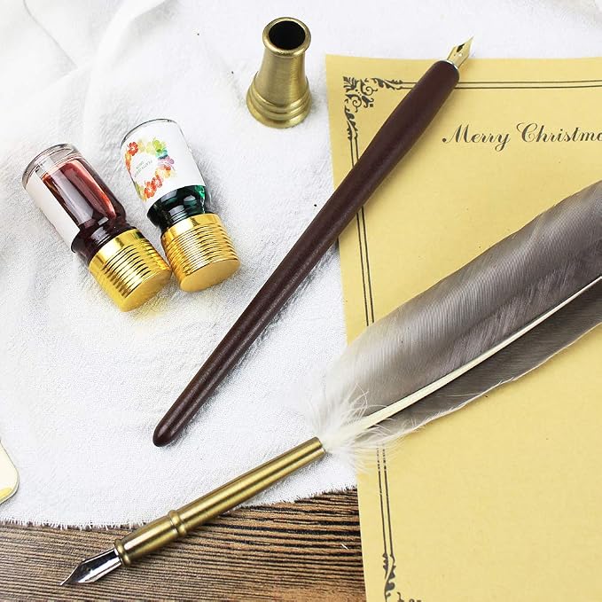 GIFTS Calligraphy Pen Set, 12-Piece Kit, 5 Nib & 5 Ink Set, Writing Quill Pen - Image 5