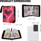 Collectible Trading Card Albums, 4 Pocket Card Binder, 400 Double Sided Pocket - Image 3