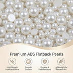 18000 Pcs White Flatback Pearls Beads - Image 6
