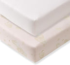 Burt's Bees Baby Essential Organic Cotton Fitted Crib Sheet, Breathable by BurtsBeesBaby