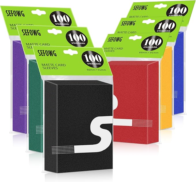 600 Count MTG Card Sleeves, 6 Colors Matte Card Sleeves, Standard Magic Cards by Unknown
